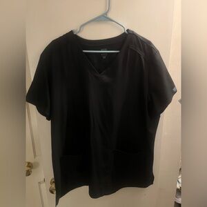 Med courture scrub top.